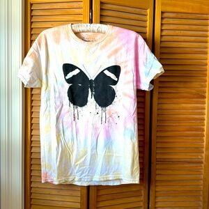 **ED SHEERAN 2024** authentic concert s/s tee shirt, tie-dyed, unisex M, 100%cot